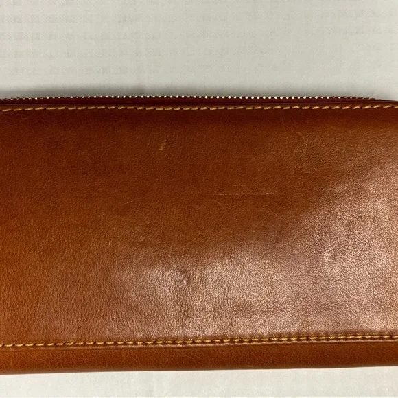 Dooney & Bourke Natural Florentine Wallet/Clutch, Stunning! - Picture 2 of 6